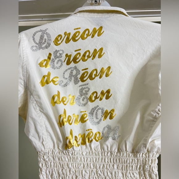 Deréon Cream Button-Down Top - Picture 4 of 6
